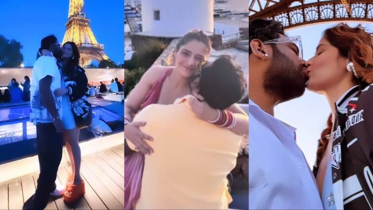 Aarti Singh lip kissed husband Dipak Chauhan on honeymoon couple romantic pictures went viral on social media | आरती सिंह ने दिखाई हनीमून की ऐसी-ऐसी प्राइवेट तस्वीरें, कभी किस किया, कभी गोद में बैठीं…कहा