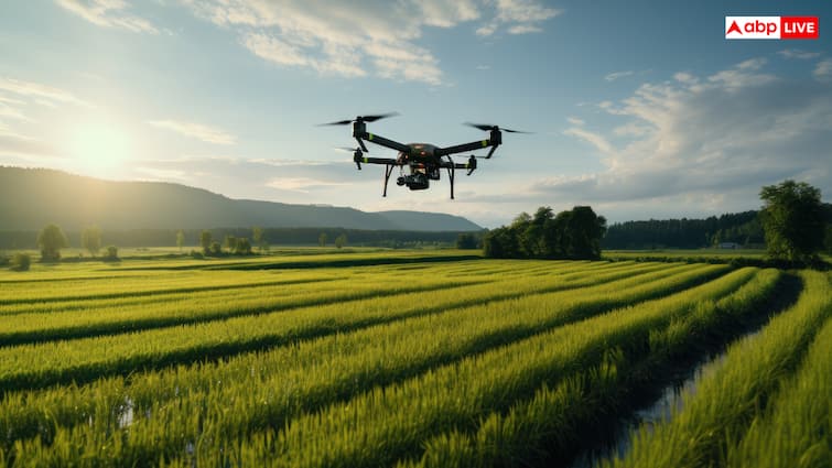 Drone in farming farmers now spray fertilizers in the fields with drones government is giving 50 percent subsidy