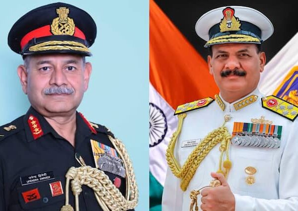 Lieutenant general Upendra Dwivedi Adm Dinesh K Tripathi military command…