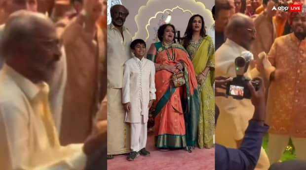 anant ambani Radhika merchant wedding Rajinikanth dance watch viral video