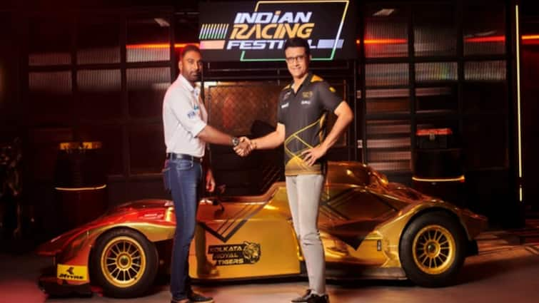 former indian cricketer sourav ganguly buys racing team kolkata royal tigers indian racing festival august september