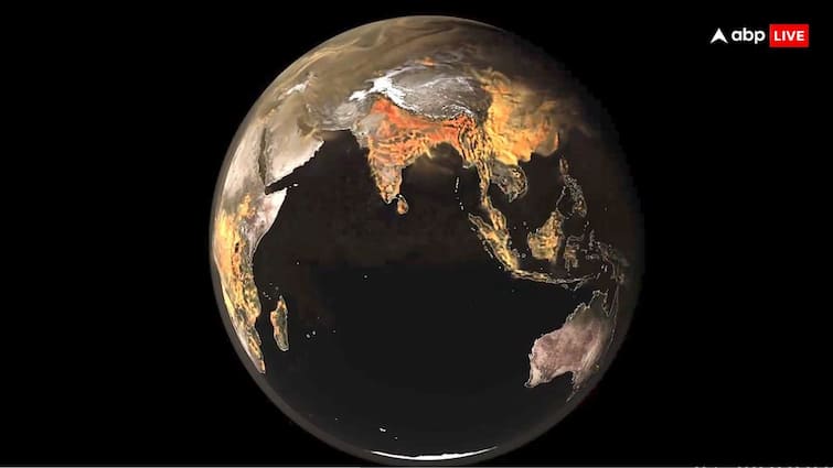 carbon dioxide level reaches on Record level increase Clouds hovering in the atmosphere above Earth NASA released video