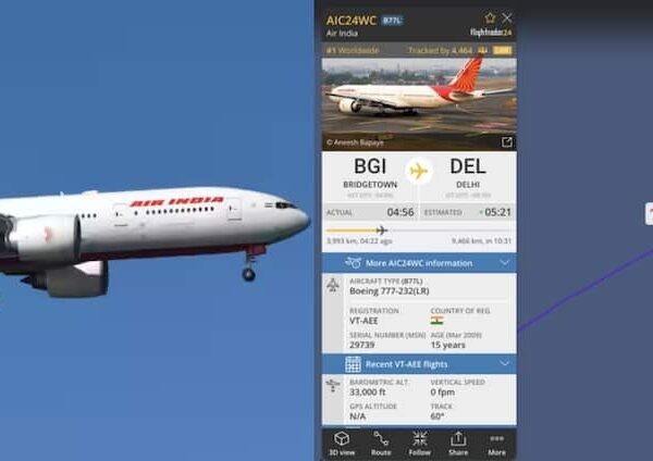 aic24wc air india flight carrying t20 world cup winning team…