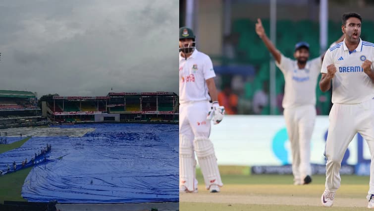 ind vs ban 2nd test day 5 weather report rain chances temperature kanpur green park stadium