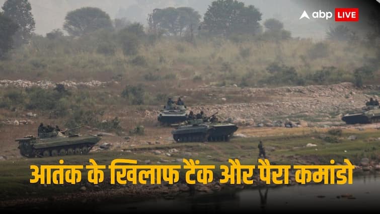 Jammu Akhnoor encounter two terrorist killed till now Indian Army deployed Tanks and Para Commandos