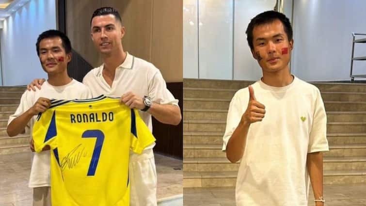 Cristiano Ronaldo fan travelled 13000 km on bicycle to meet him from China to Saudi Arabia