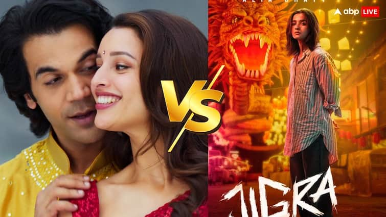 Jigra Vs Vicky Vidya Ka Woh Wala Video Box Office Collection Day 12 Rajkummar Rao Alia Bhatt Films Collection Second Tuesday Twelfth Day in India