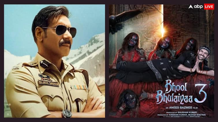 Singham Again Vs Bhool Bhulaiyaa 3 Box Office Collection Day 1 Ajay Devgn Kartik Aaryan Film Opening Day Collection