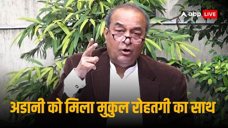 Mukul Rohatgi Says Gautam Adani and Sagar Adani name not figures In Corruption Case and Obstruction of justice In America | Adani News: पूर्व अटॉर्नी जनरल मुकुल रोहतगी अडानी समूह के बचाव में, बोले