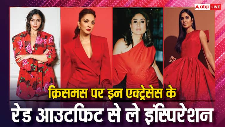 Christmas 2024 Red Outfit Inspiration From Alia Bhatt Katrina Kaif Kiara Advani Alia Bhatt…